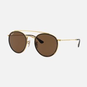 Ray Ban ROUND DOUBLE BRIDGE Polarized Sunglasses